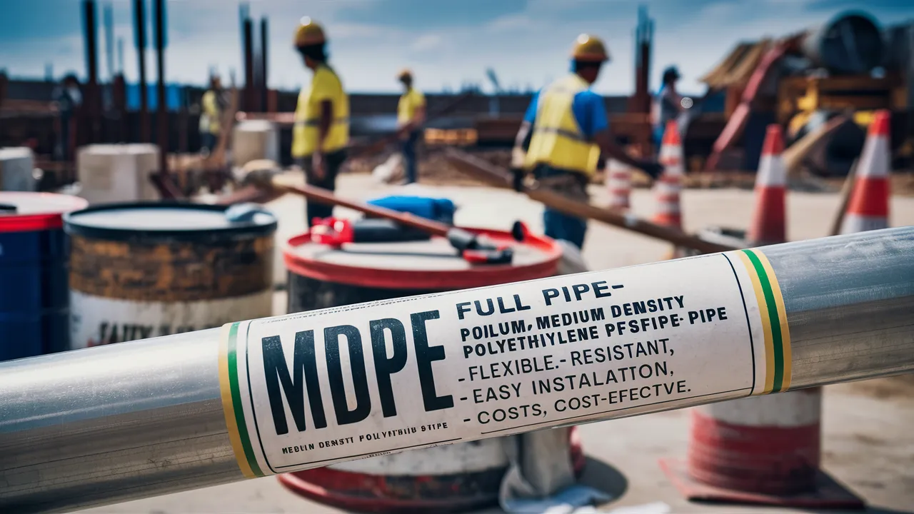 What is MDPE pipe full from and benefits