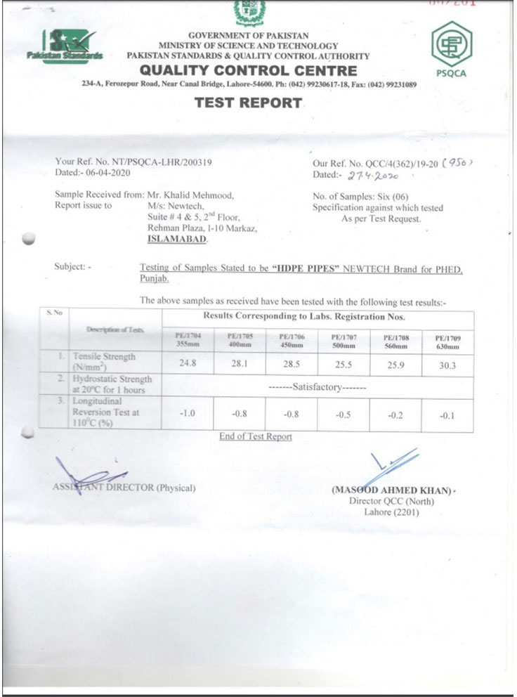 HDPE Lab Report