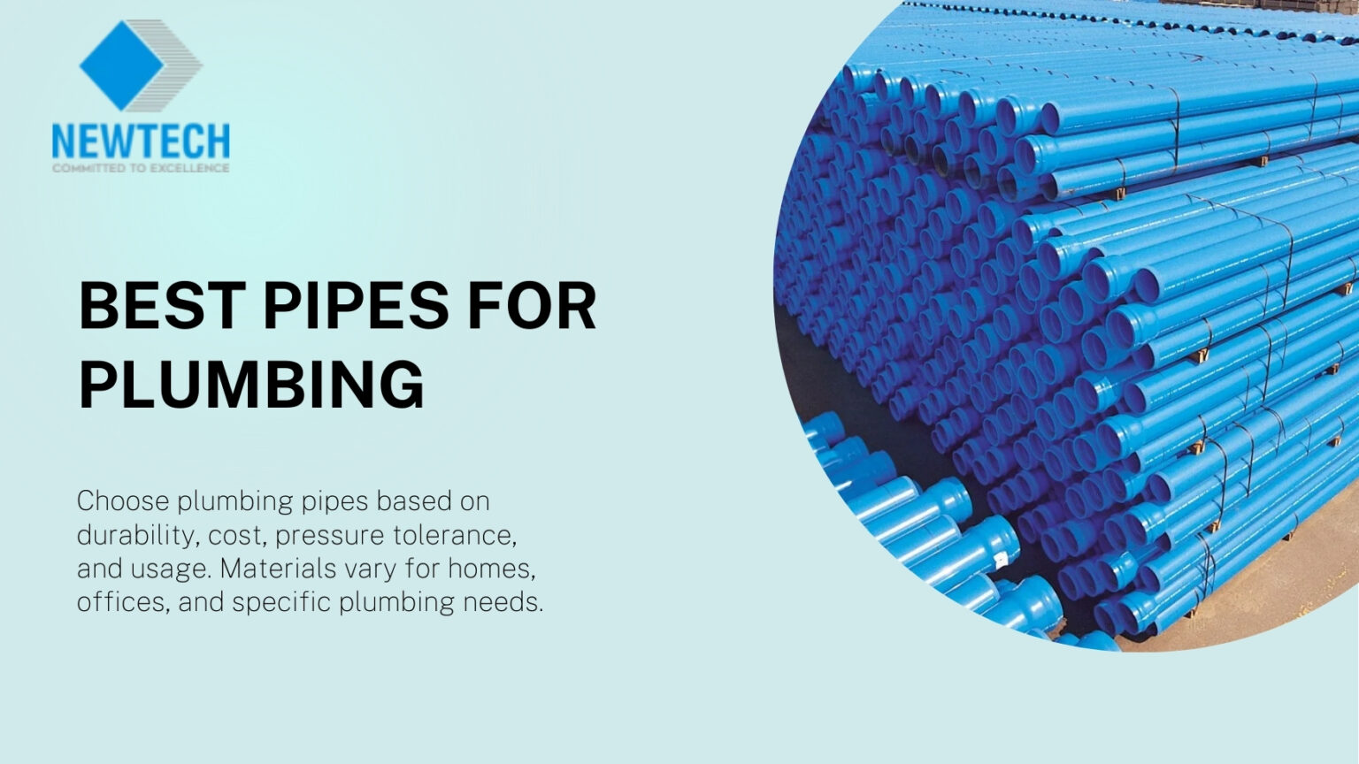 Top Ways To Choose Plumbing Pipes For Homes And Offices