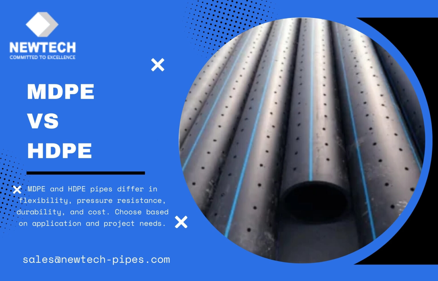 difference between hdpe and mdpe pipes