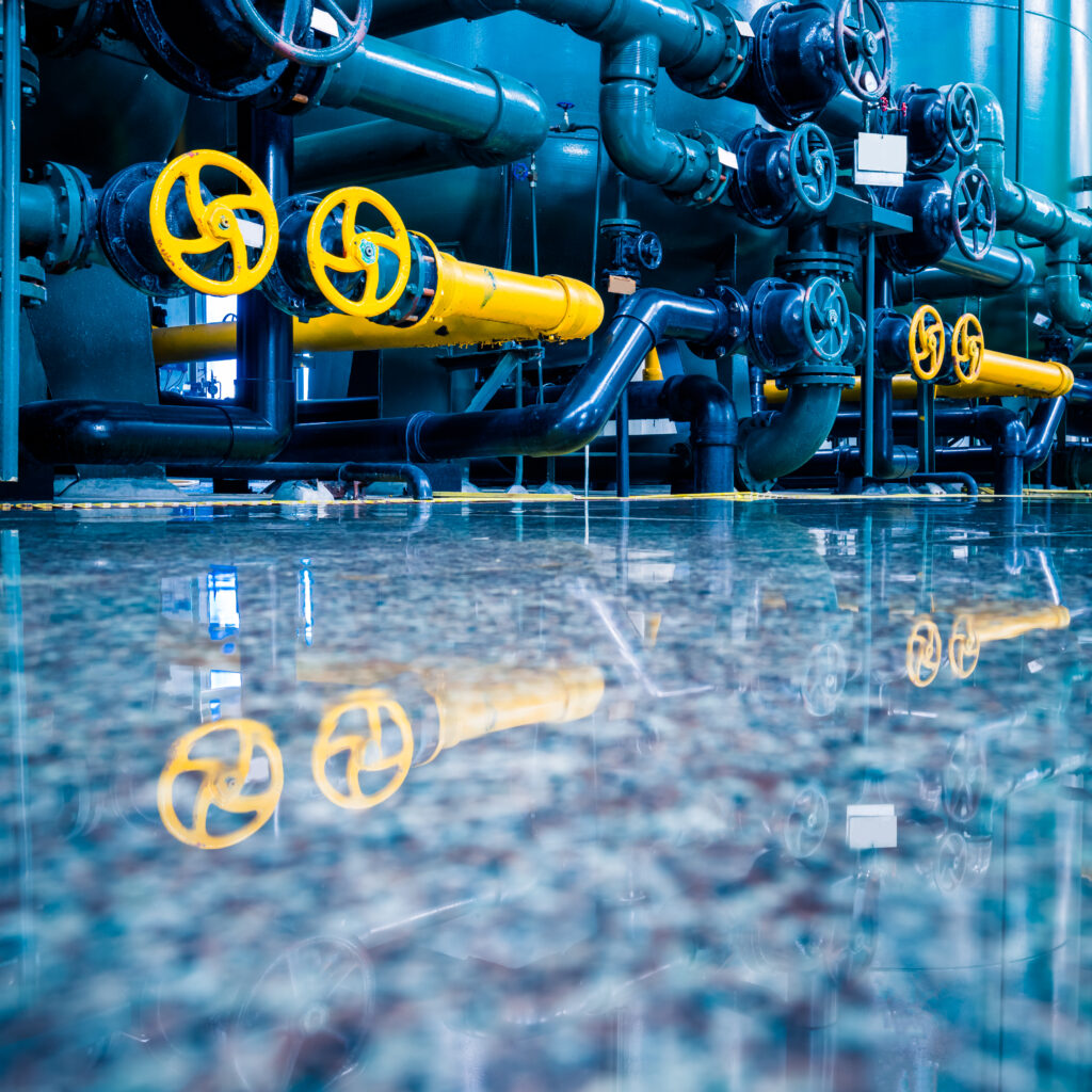 steel pipelines cables plant