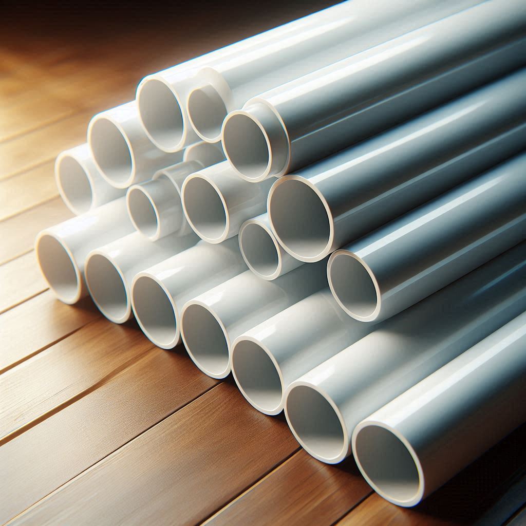 white upvc pipes