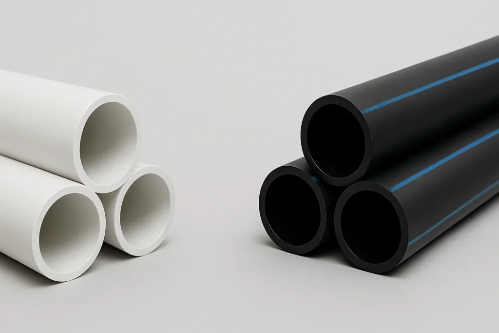 PVC vs HDPE pipes comparison for water supply in Pakistan