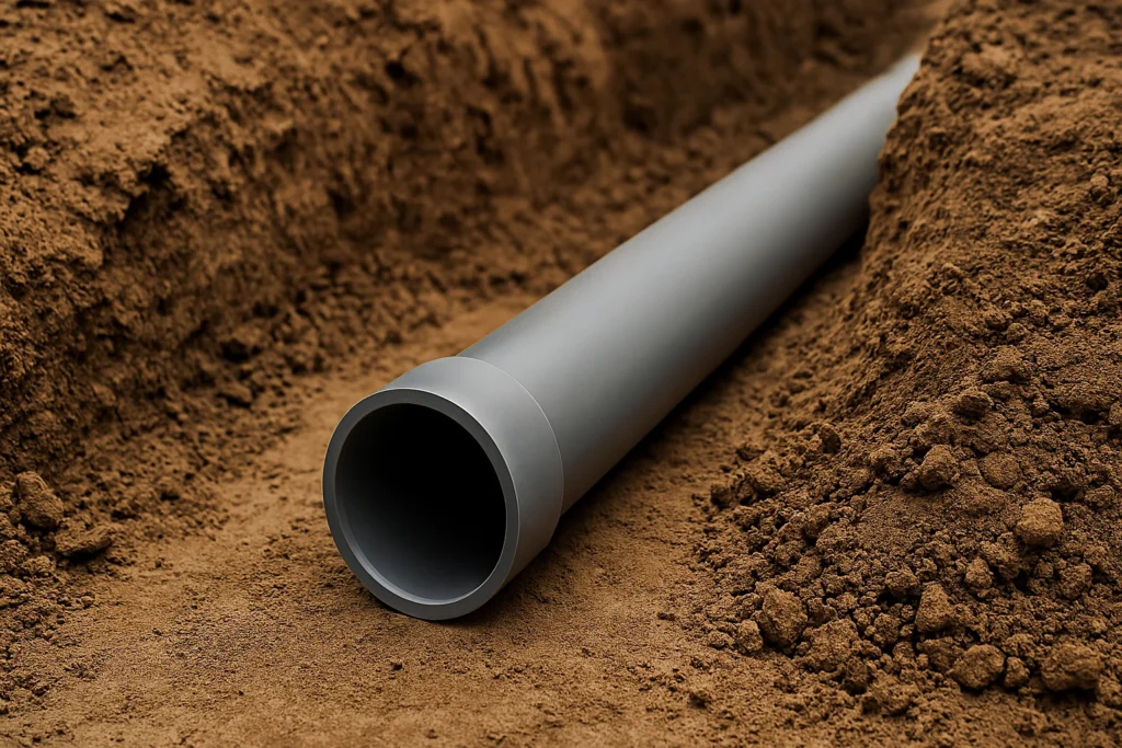 UPVCunderground water supply pipes in Pakistan