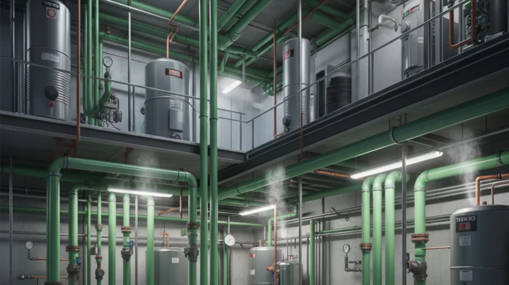 Why PPRC Pipes Are the Top Choice for Hot Water Systems 2 PPRC pipes used in hot water systems for durable and long-lasting plumbing solutions