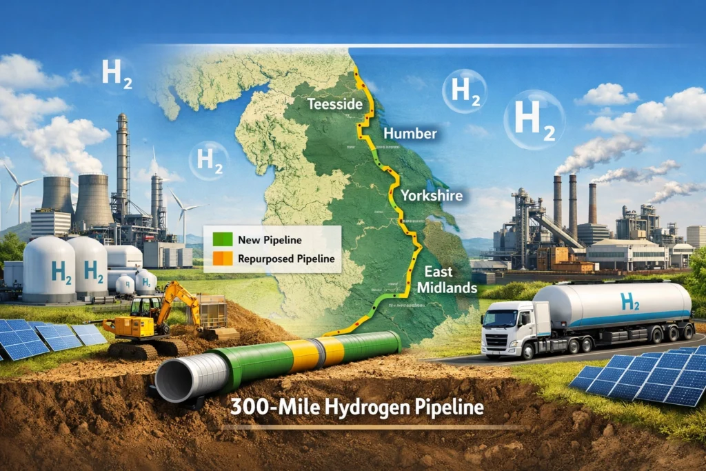 UK Plans 300-Mile Hydrogen Pipeline 2 UK Plans 300-Mile Hydrogen Pipeline