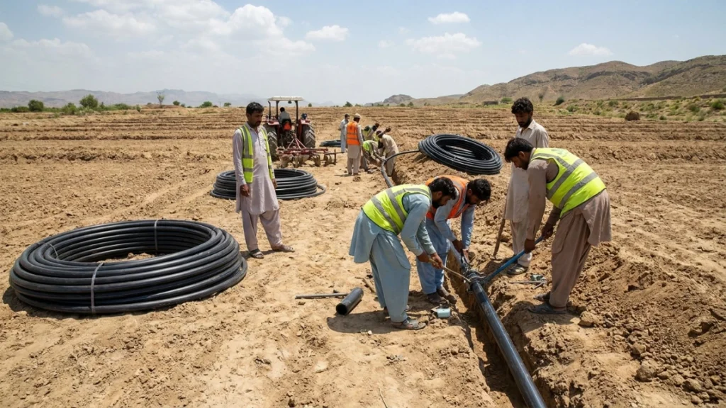 HDPE Pipes for Irrigation in Pakistan: How to Set Up Cost-Effective Farm Water Systems 2 HDPE Pipes for Irrigation in Pakistan