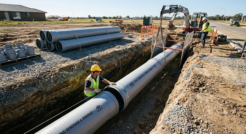uPVC Pipes for Sewerage & Drainage are designed for reliable, gravity-fed waste and water management in infrastructure projects.