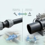 Comparison of compression fittings and butt fusion fittings for HDPE pipes