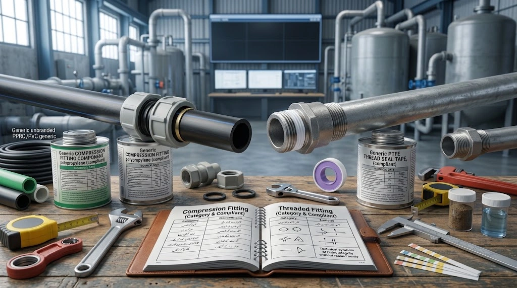 Compression Fittings vs Threaded Fittings: Which Is Better for Small-Diameter Pipe? 2 Compression fitting and threaded fitting compared for small-diameter pipes