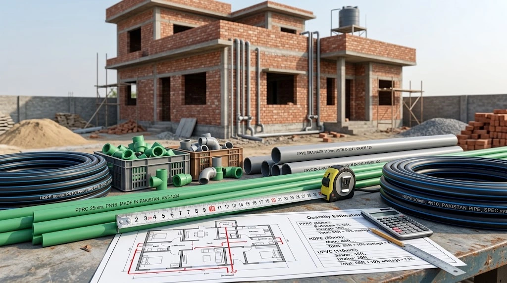 How Much Pipe Do You Need? A Simple Guide for Home Construction 3 Calculating pipe quantity for house construction