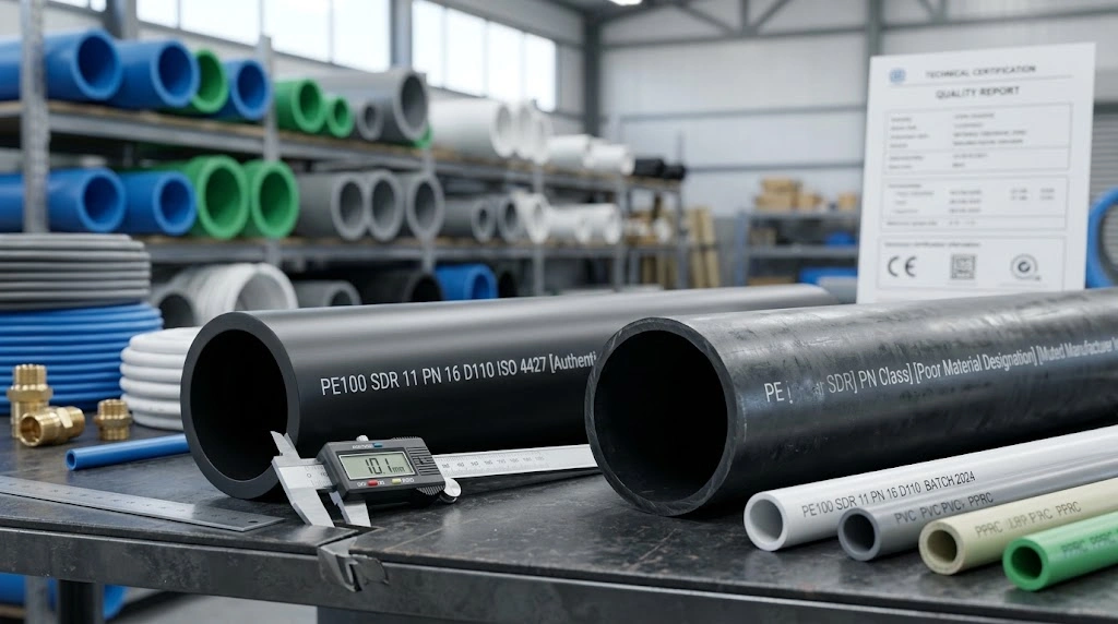 How to Spot Fake or Substandard Pipes in the Pakistani Market 2 Checking pipe quality for fake or substandard pipes