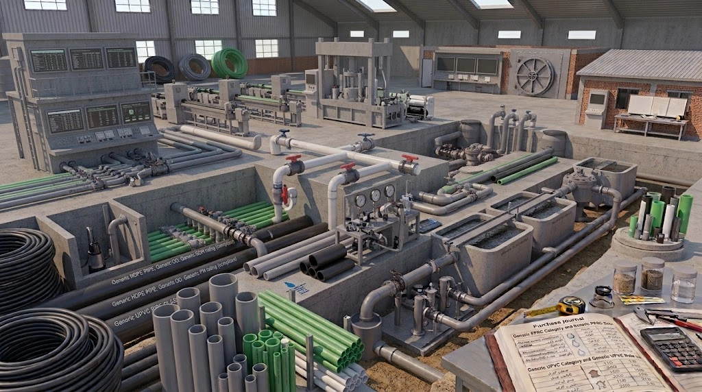 Pipe Pressure Rating Explained: PN Ratings & SDR for HDPE and PPRC Pipes 2 HDPE and PPRC pipes showing PN pressure rating and SDR wall thickness