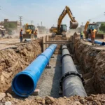 PVC vs ductile iron pipe for municipal water supply